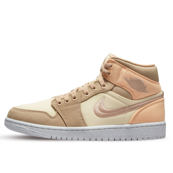 Jordan 1 Mid Canvas Khaki (Womens)