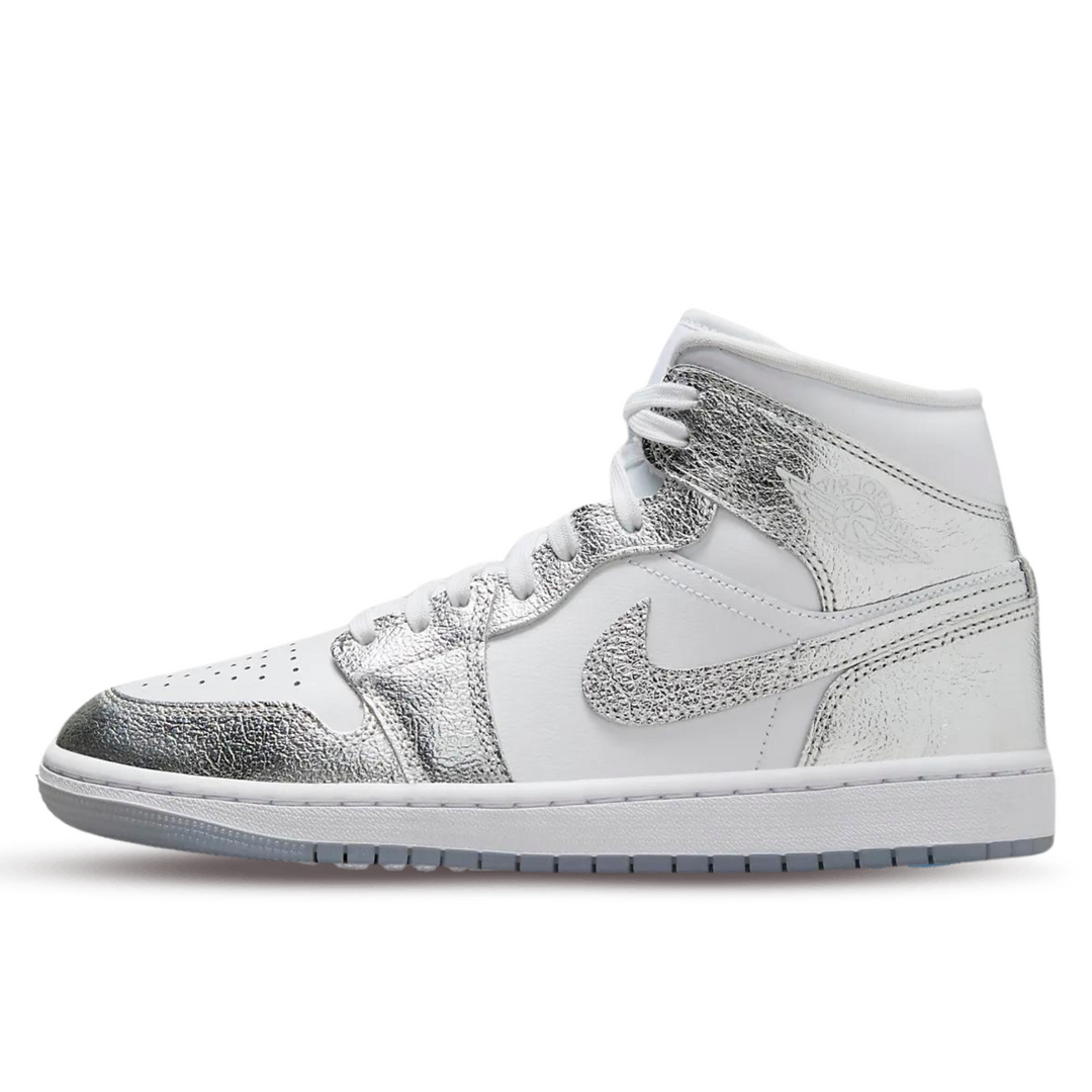 Jordan 1 Mid Metallic Silver (Womens)