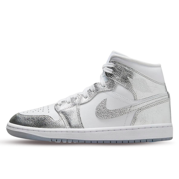Jordan 1 Mid Metallic Silver (Womens)