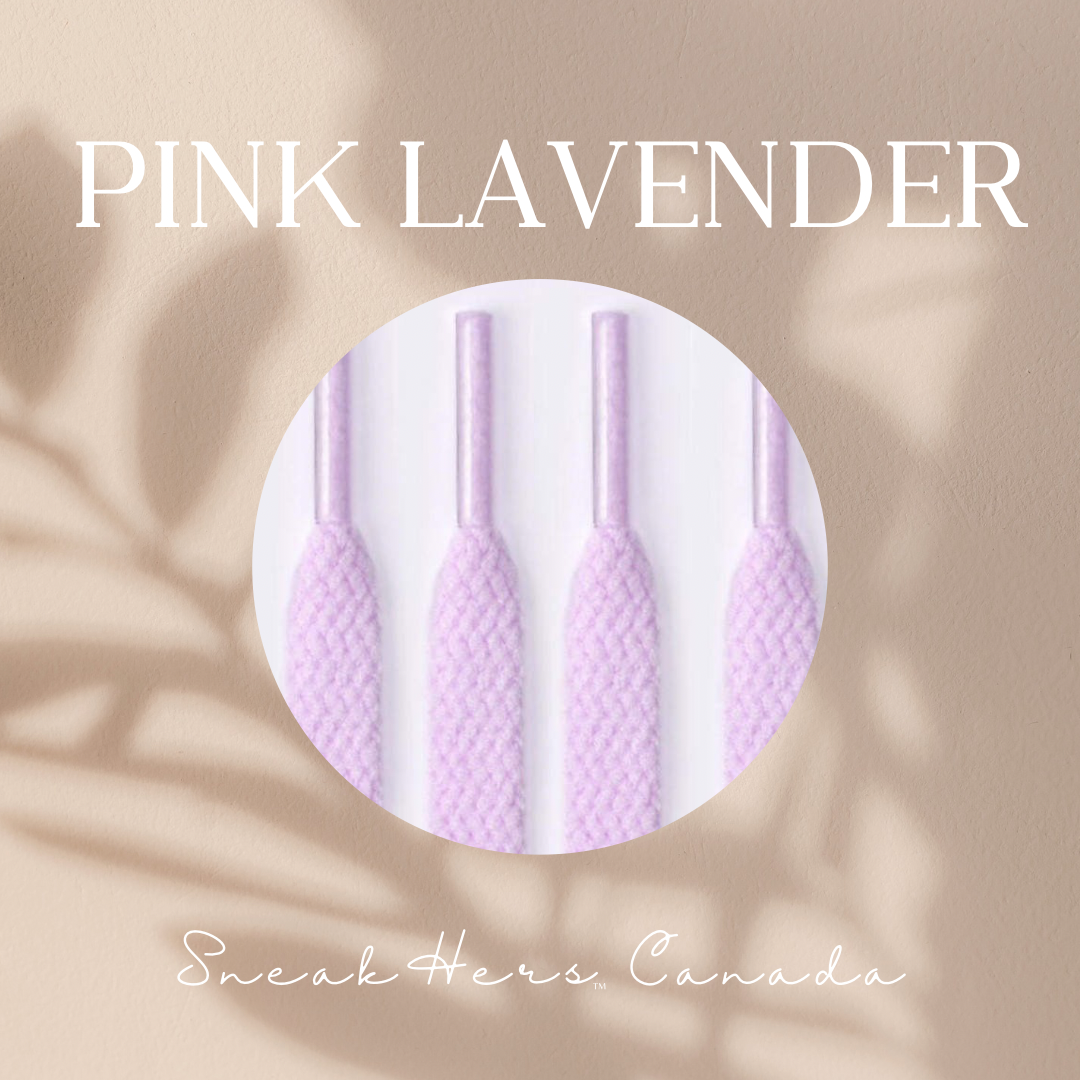 Pink Lavender Flat Laces
