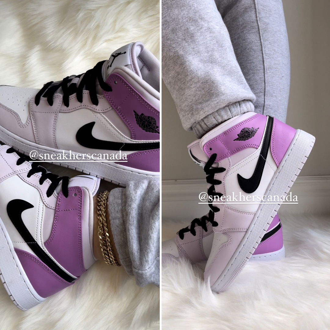 Jordan 1 Mid Barley Grape (GS)