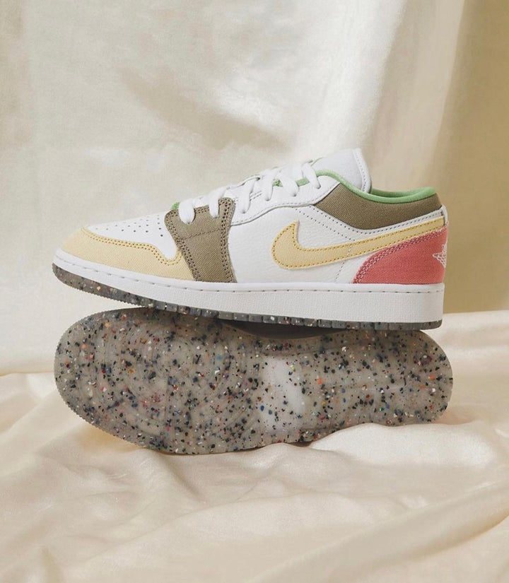 Jordan 1 Low Pastel Grind Vivid Green (GS)