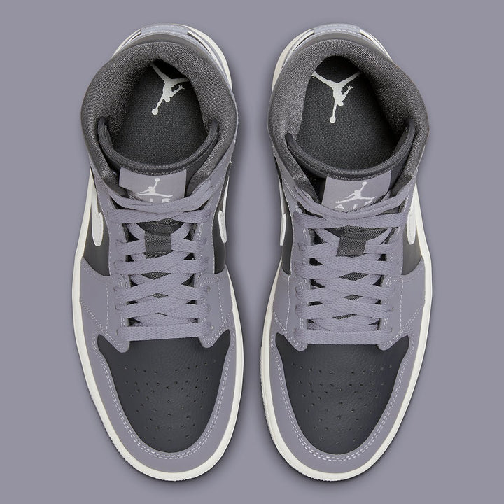 Jordan 1 Mid Cement Grey (Womens)