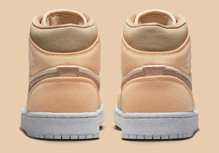 Jordan 1 Mid Canvas Khaki (Womens)