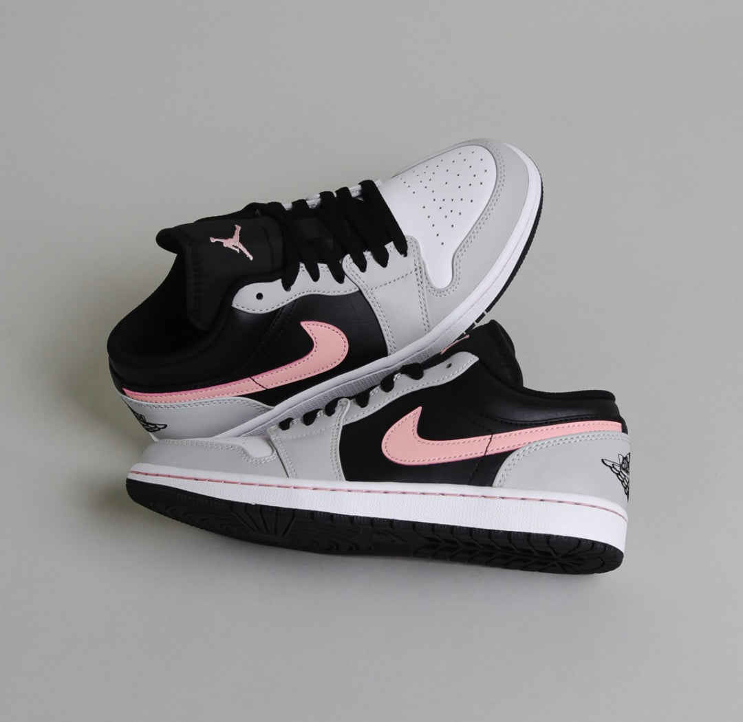 Jordan 1 Low Black Grey Pink (GS & Mens)