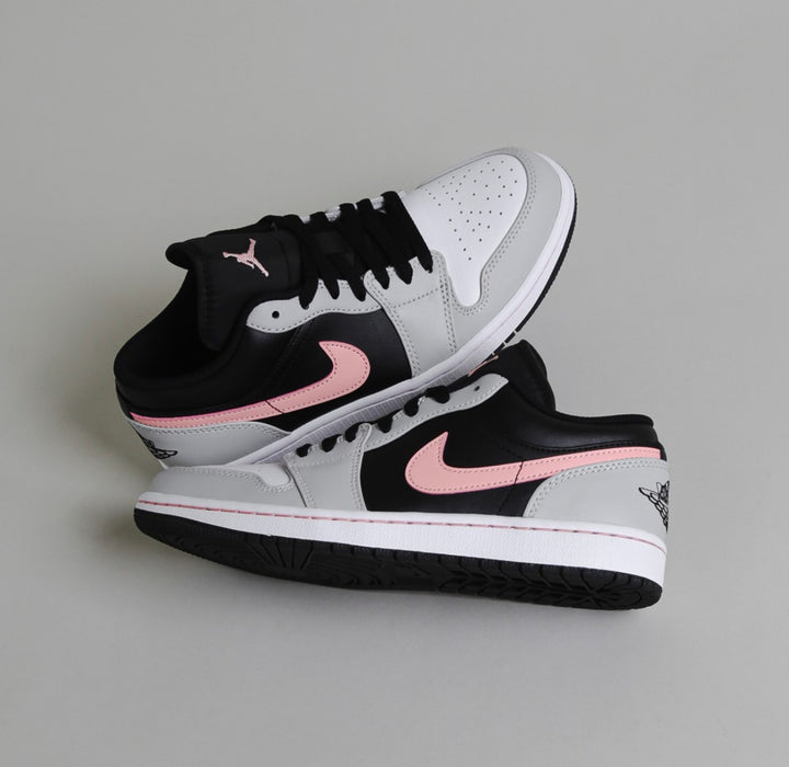 Jordan 1 Low Black Grey Pink (GS & Mens)