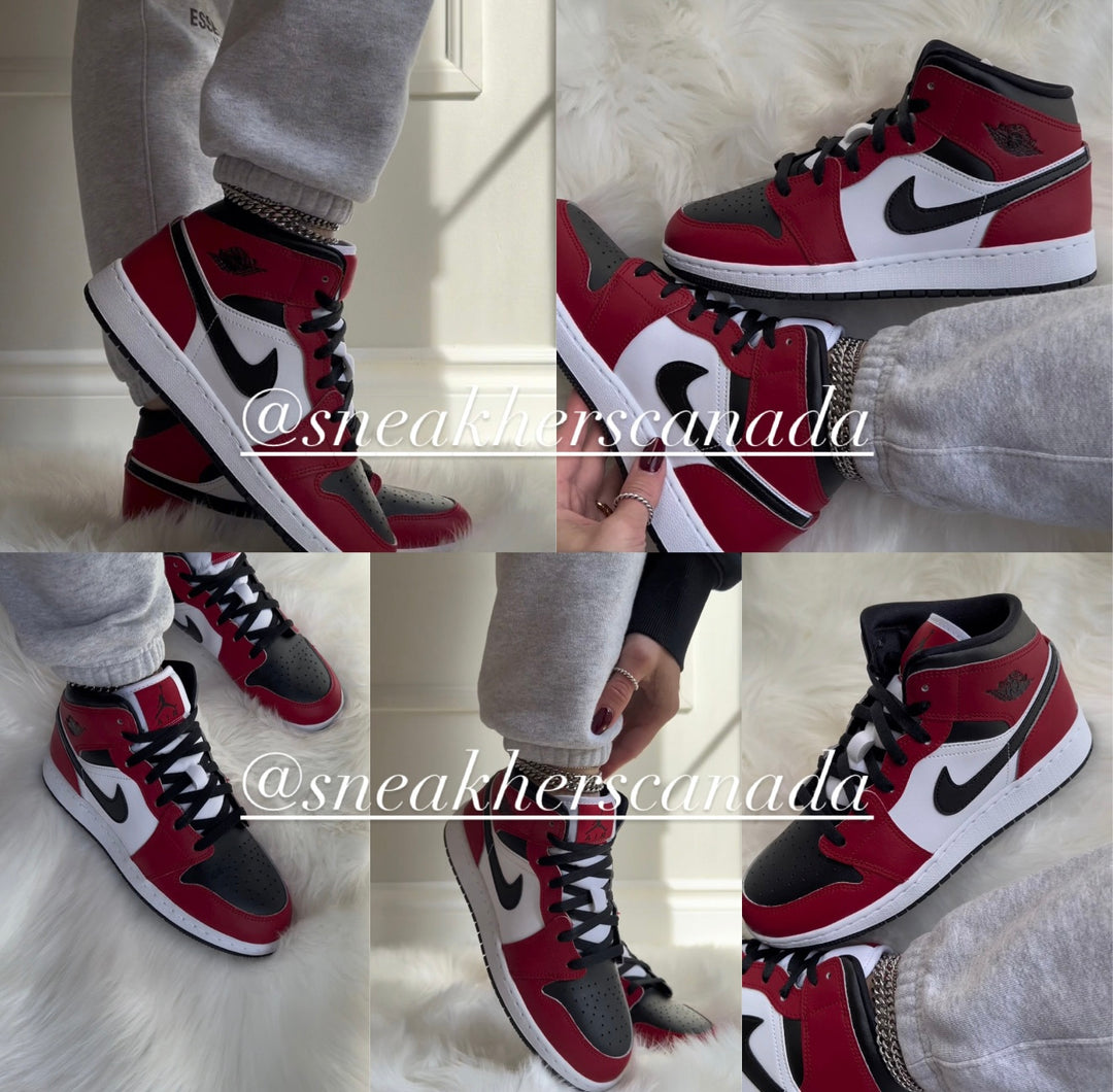 Jordan 1 Mid Chicago Toe