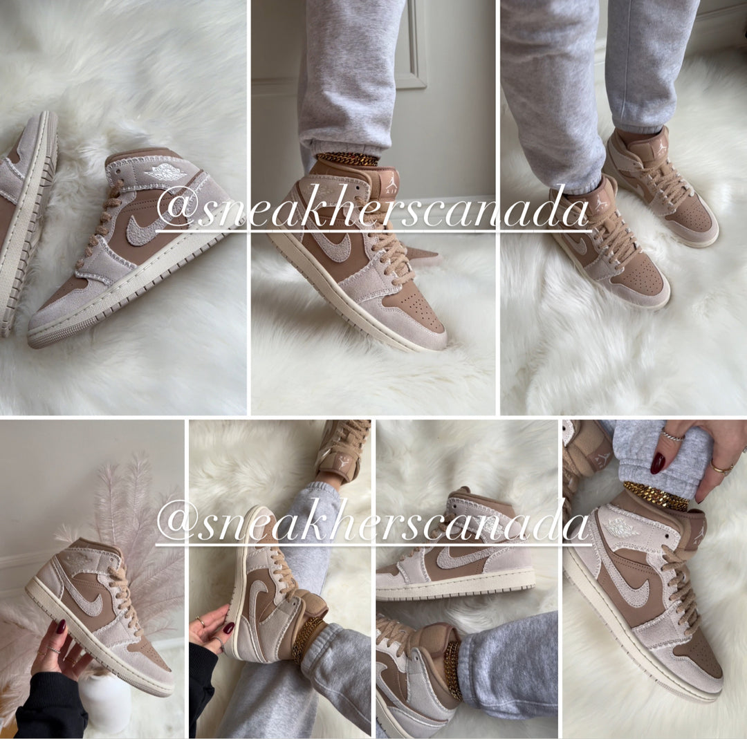 Jordan 1 Mid Brown Hemp (Womens)