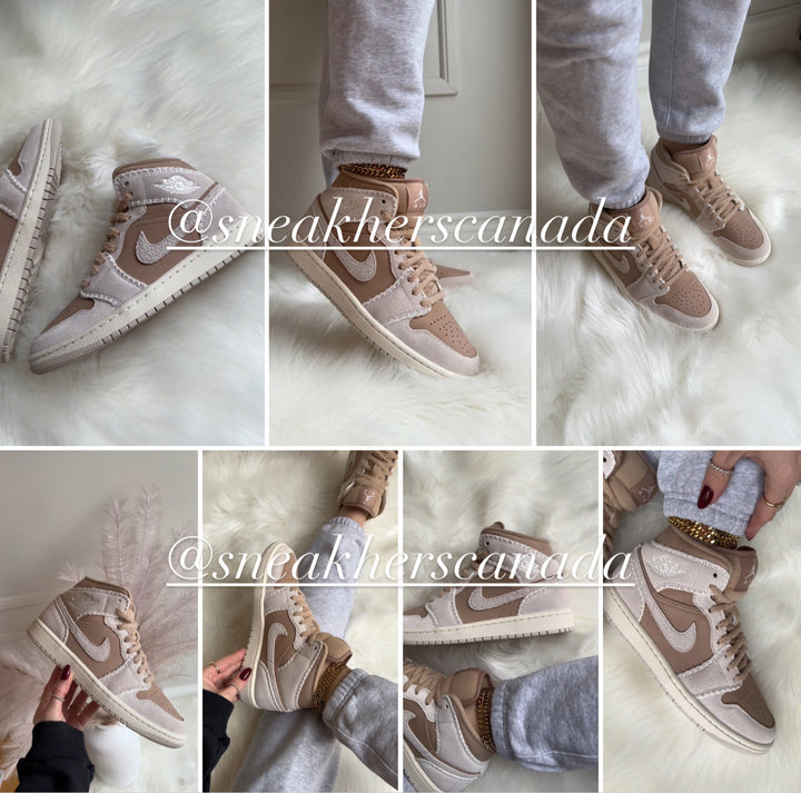 Jordan 1 Mid Brown Hemp (Womens)