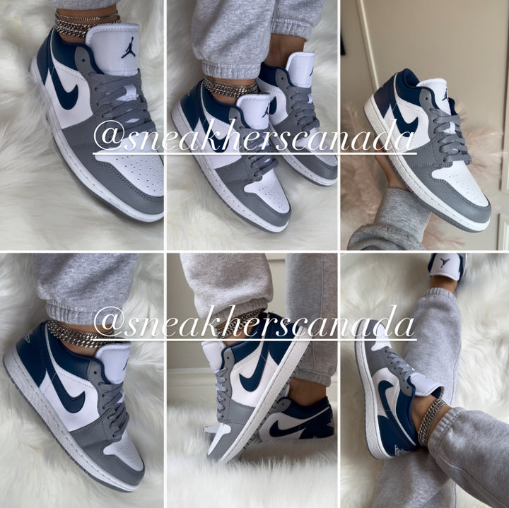 Jordan 1 Low Stealth French Blue (Womens)