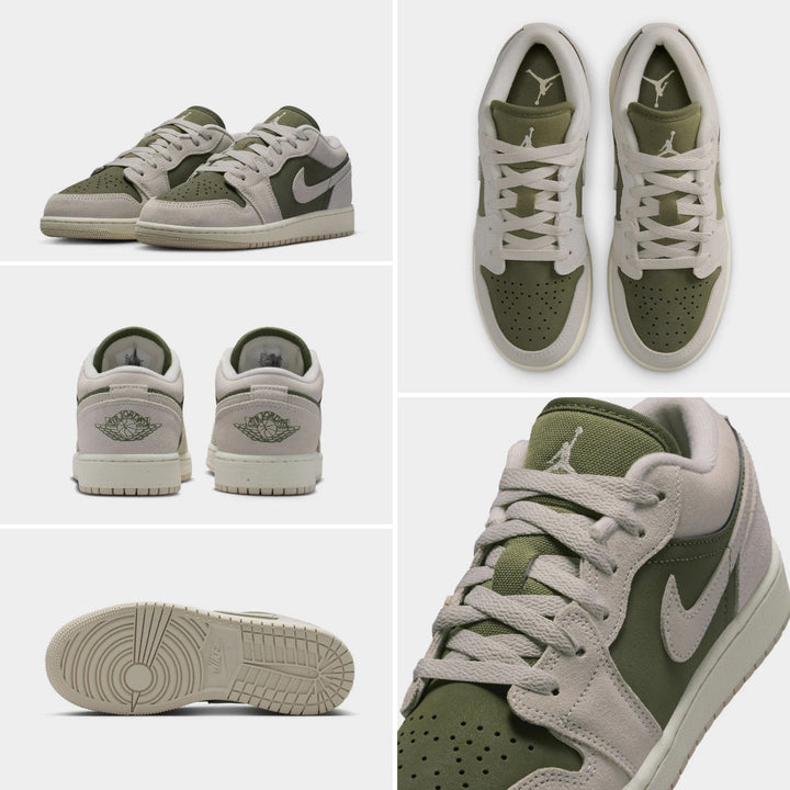 Jordan 1 Low Medium Olive Green