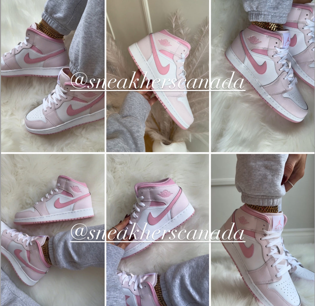 Jordan 1 Mid Holiday Pink (GS)