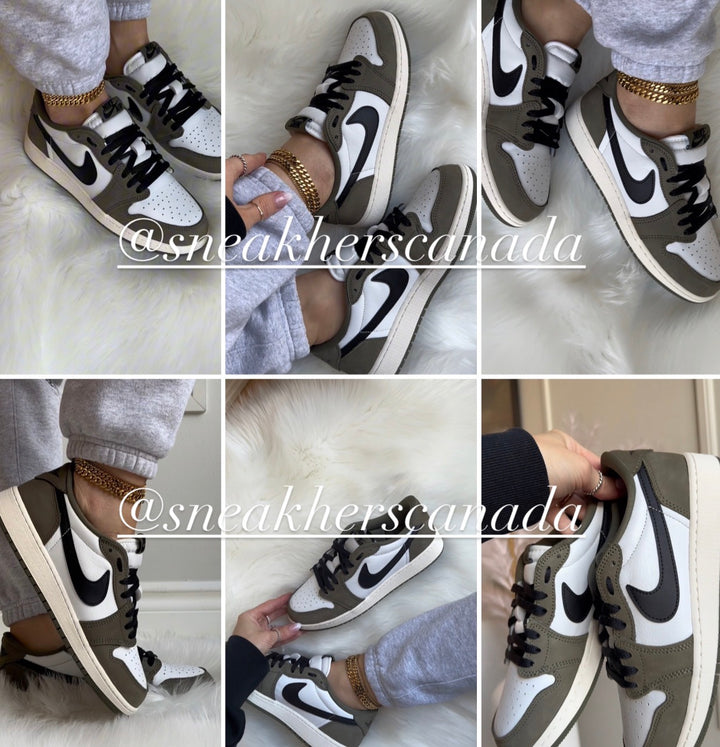 Jordan 1 Low Black Olive