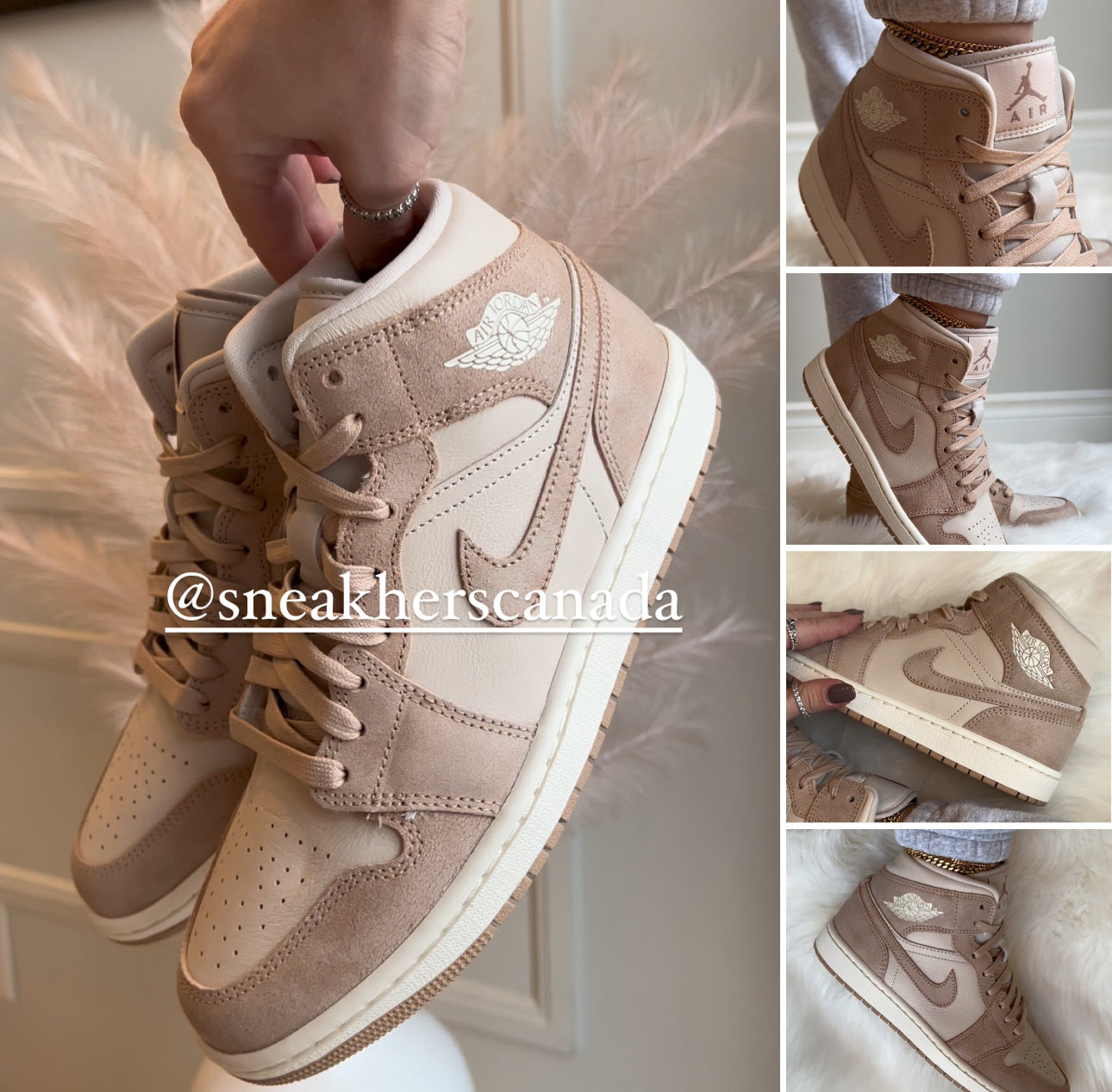 Jordan 1 Mid Sanddrift / Legend (Womens) – Sneakhers Canada