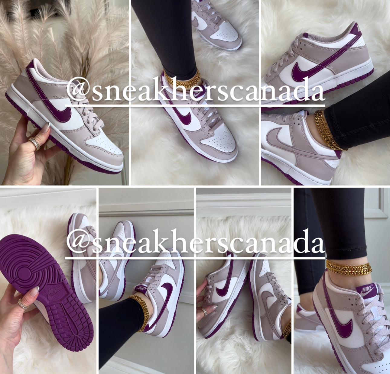 Nike Dunk Low Light Plum GS Sneakhers Canada