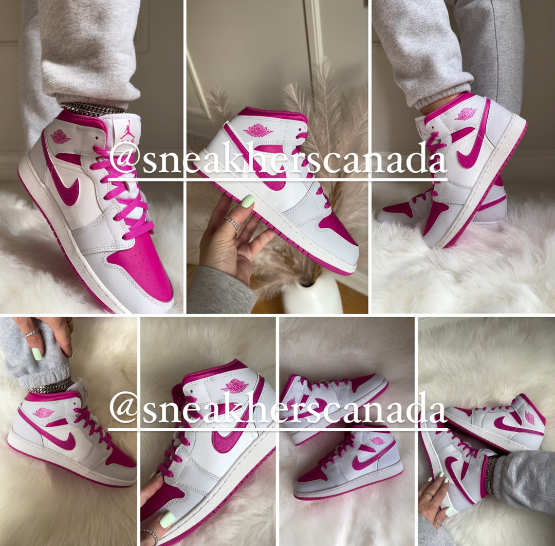 Jordan 1 Mid Fire Pink (GS)