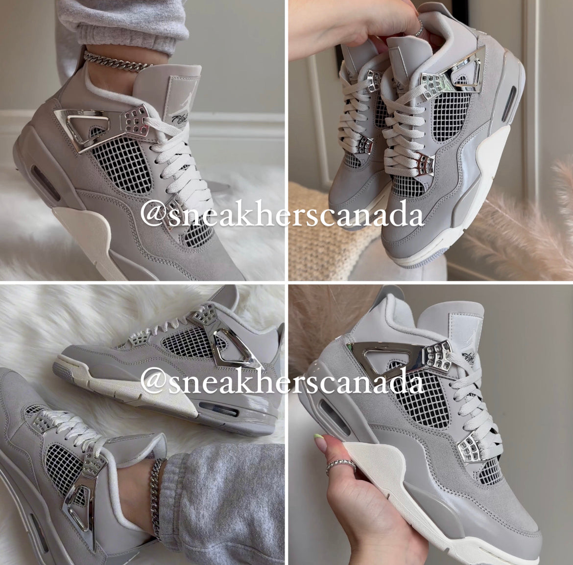 Jordan 4 Retro Frozen Moments Womens Sneakhers Canada