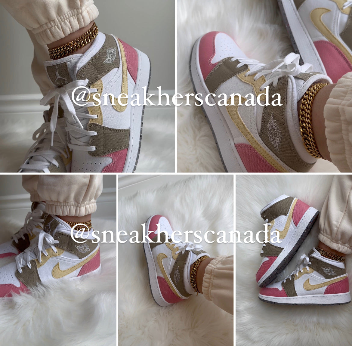 Youth's Air Jordan 1 Mid SE 'Pastel Grind' (GS) buy