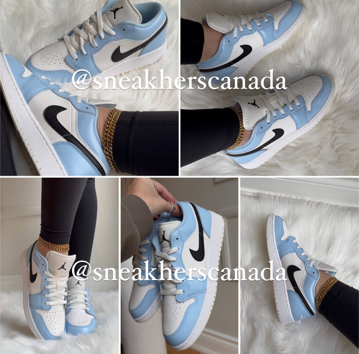 Tênis Air Jordan 1 Low Ice Blue Black Azul – COP CLUB