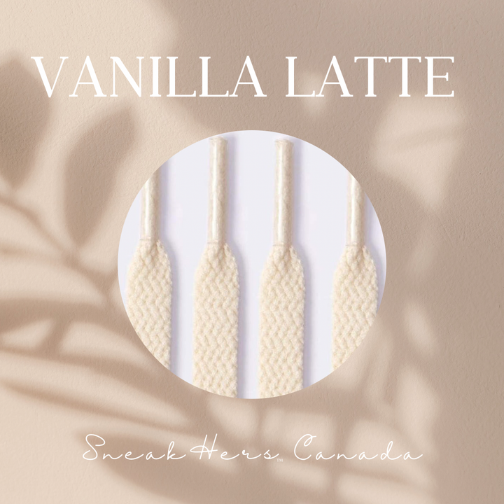 Beige Vanilla Latte Flat Laces