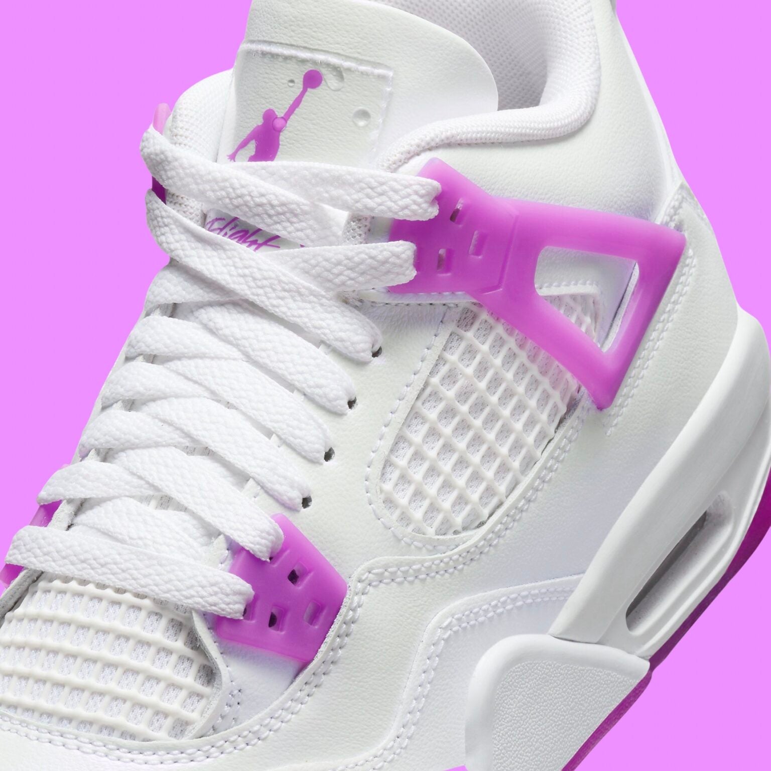 jordan 4's white and purple