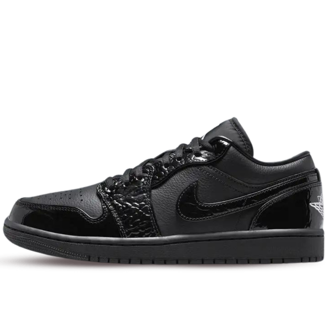 Jordan 1 Low Black Patent Elephant Womens Sneakhers Canada
