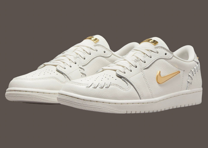 Jordan 1 Low Method of Make Sail Metallic Gold (Womens)