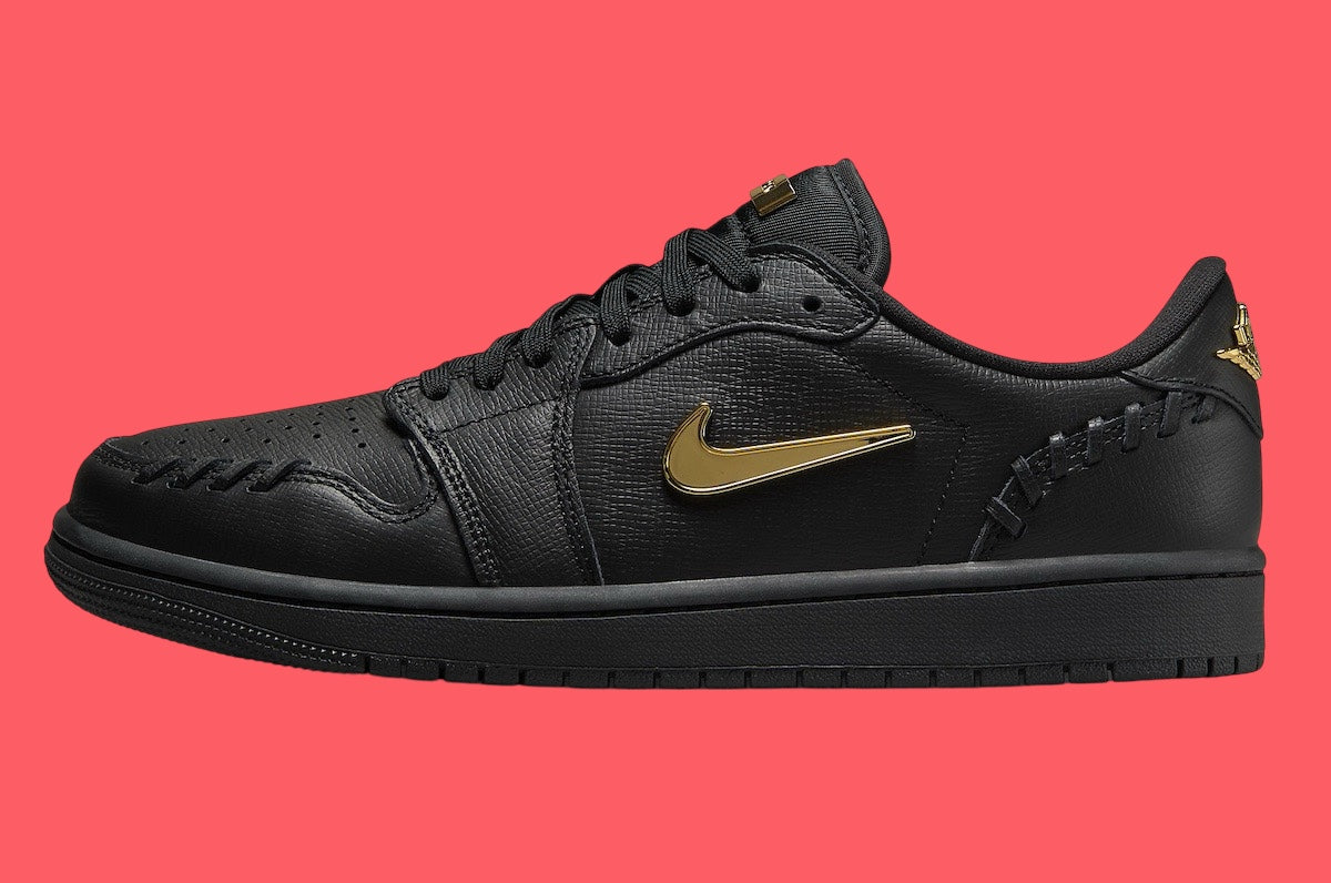 Jordan 1 Low Method of Make Black Metallic Gold (Womens
