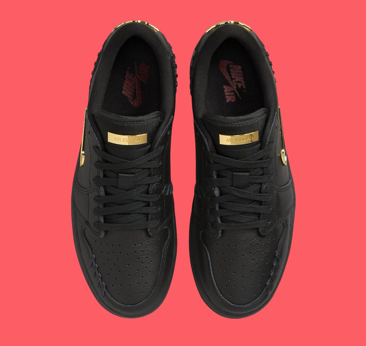 Jordan 1 Low Method of Make Black Metallic Gold (Womens)