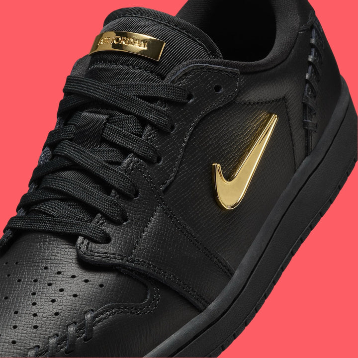 Jordan 1 Low Method of Make Black Metallic Gold (Womens)