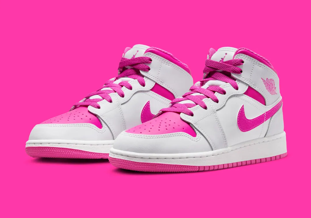 Jordan 1 Mid Fire Pink (GS)