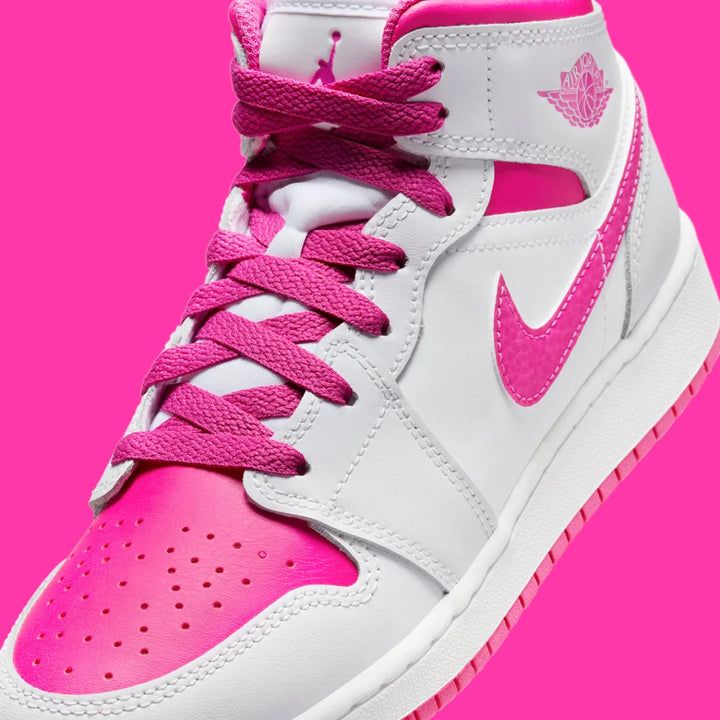 Jordan 1 Mid Fire Pink (GS)