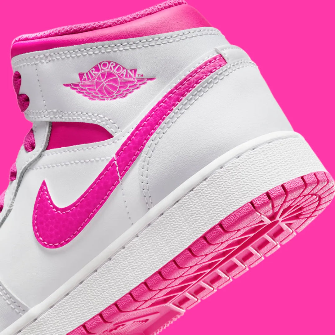 Jordan 1 Mid Fire Pink (GS)