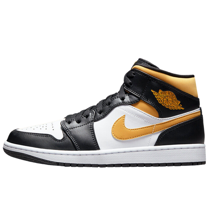 Jordan 1 Mid White Pollen Black (GS & Mens)