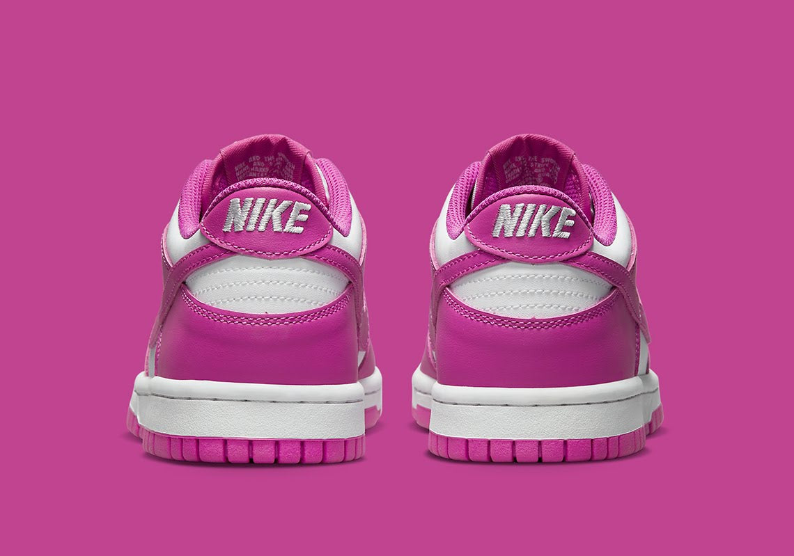 靴 Nike GS Dunk Low \"Laser Fuchsia\" Nike Dunk Low GS White / Laser Fuchsia – JD Sports
