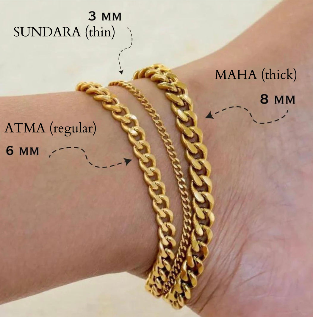 Anklet - MAHA (Thick) 8mm