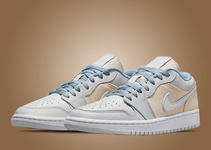 Jordan 1 Low Se Canvas Iris Whisper Sail (Womens)