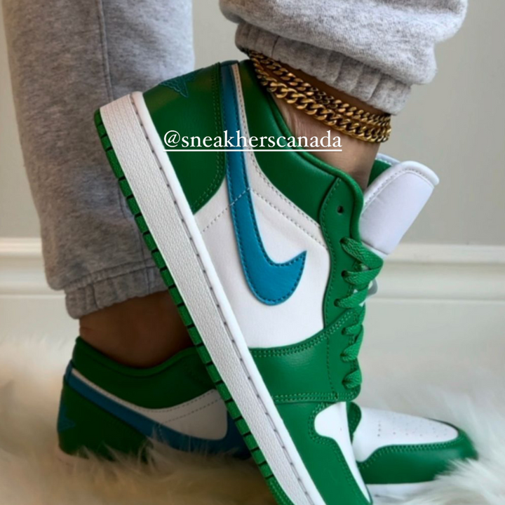 Jordan 1 Low Lucky Green Aquatone (Womens)