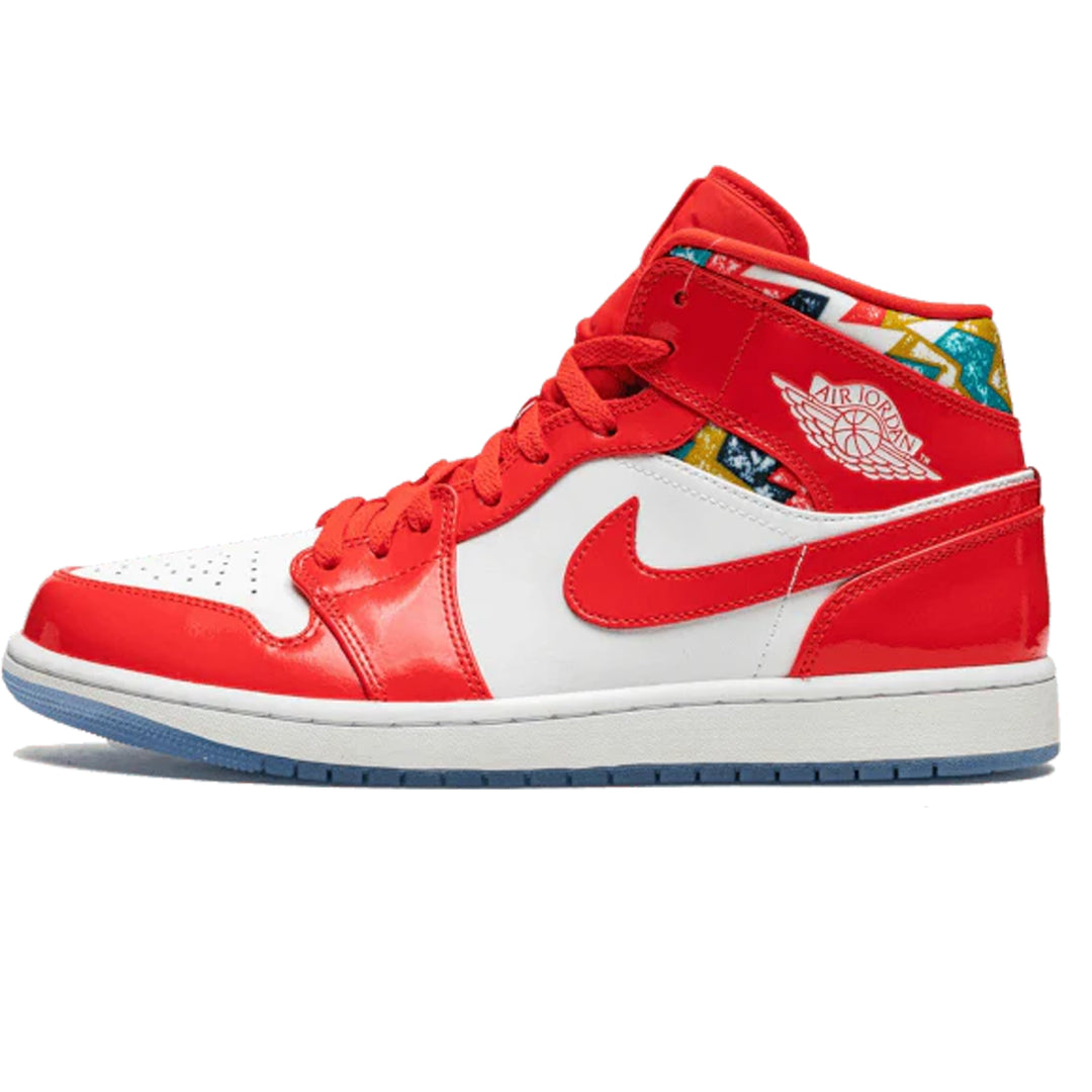 Jordan Mid White Black Chile Red (GS) – Sneakhers Canada