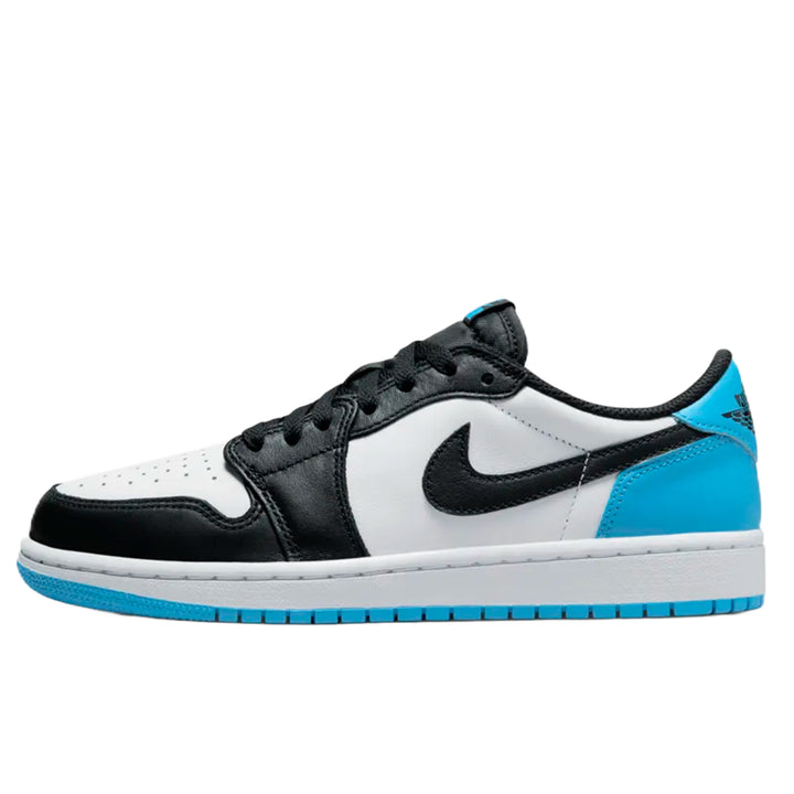 Jordan 1 Retro Low OG Black Dark Powder Blue (GS & Mens)